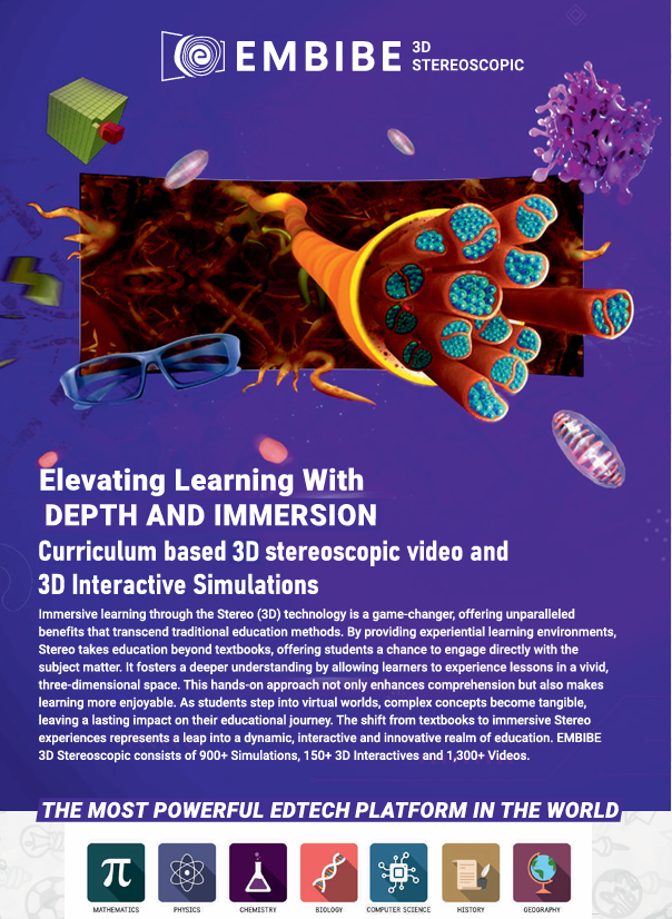 EMBIBE 3D Stereoscopic Learning
